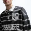 21 Savage gestreiftes Poloshirt 21 Savage gestreiftes Poloshirt