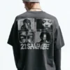 21 Savage T-Shirt mit langen Ärmeln 21 Savage T-Shirt mit langen Ärmeln