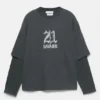 21 Savage T-Shirt mit langen Ärmeln 21 Savage T-Shirt mit langen Ärmeln