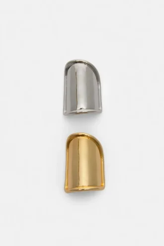 2er-Pack metallische Haarspangen