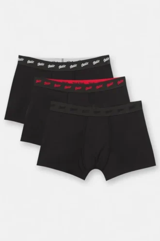 3er-Pack Boxershorts mit kleinem Logo