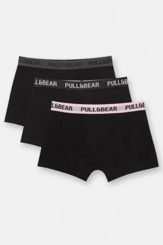 3er-Pack Boxershorts mit rosa Bund