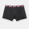 3er-Pack schwarze Boxershorts mit rosa STWD-Logo