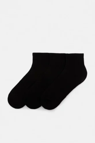 3er-Pack schwarze Socken
