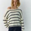 Asymmetrischer Feinstrickpullover Asymmetrischer Feinstrickpullover
