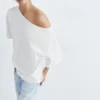 Asymmetrisches Kurzarm-T-Shirt Asymmetrisches Kurzarm-T-Shirt