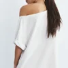 Asymmetrisches Kurzarm-T-Shirt Asymmetrisches Kurzarm-T-Shirt