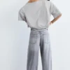 Asymmetrisches Kurzarm-T-Shirt Asymmetrisches Kurzarm-T-Shirt