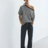 Asymmetrisches Kurzarm-T-Shirt Asymmetrisches Kurzarm-T-Shirt