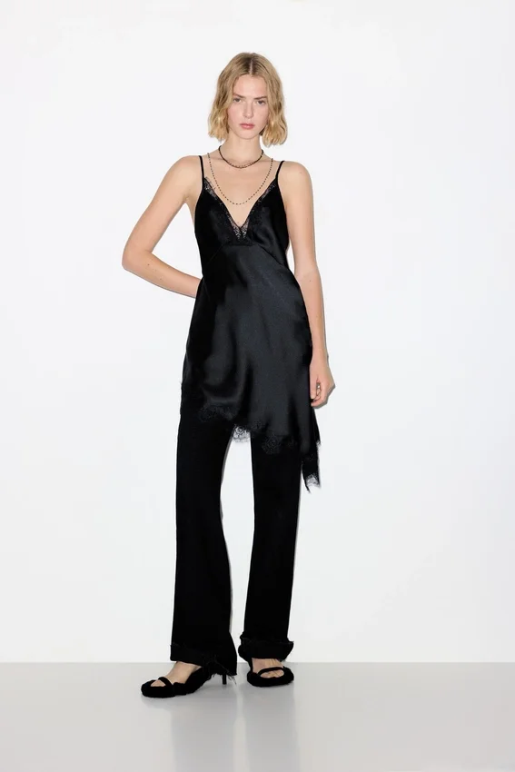 Asymmetrisches Spitzen-Camisole-Top Asymmetrisches Spitzen-Camisole-Top