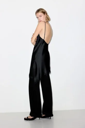Asymmetrisches Spitzen-Camisole-Top