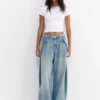 Baggy-Jeans im Ballon-Schnitt mit Falten Baggy-Jeans im Ballon-Schnitt mit Falten