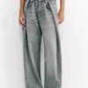 Baggy-Jeans im Ballon-Schnitt mit Falten Baggy-Jeans im Ballon-Schnitt mit Falten