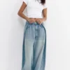 Baggy-Jeans im Ballon-Schnitt mit Falten Baggy-Jeans im Ballon-Schnitt mit Falten