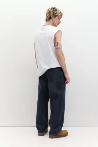 Baggy-Jeans in Relaxed-Fit mit Sternen