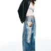 Baggy-Jeans mit Aufdruck Baggy-Jeans mit Aufdruck