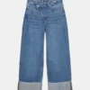 Baggy-Jeans mit gekreuztem Bund Baggy-Jeans mit gekreuztem Bund