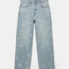 Baggy-Jeans mit gesticktem „STWD“-Logo Baggy-Jeans mit gesticktem „STWD“-Logo