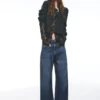 Baggy-Jeans mit Kordelzug