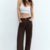 Baggy-Jeans mit Kordelzug