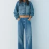 Baggy-Jeans mit Kordelzug