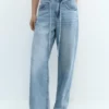 Baggy-Jeans mit Kordelzug