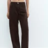 Baggy-Jeans mit Kordelzug