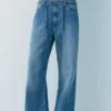 Baggy-Jeans mit Kordelzug