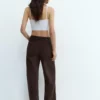Baggy-Jeans mit Kordelzug