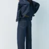 Baggy-Jeans mit Kordelzug