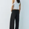 Baggy-Jeans mit Kordelzug