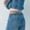 Baggy-Jeans mit Kordelzug