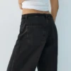 Baggy-Jeans mit Kordelzug