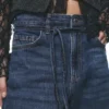 Baggy-Jeans mit Kordelzug