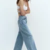 Baggy-Jeans mit Kordelzug