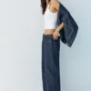 Baggy-Jeans mit Kordelzug