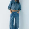 Baggy-Jeans mit Kordelzug