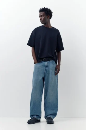 Baggy-Jeans mit lockerer Passform