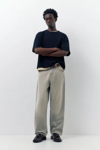 Baggy-Jeans mit lockerer Passform