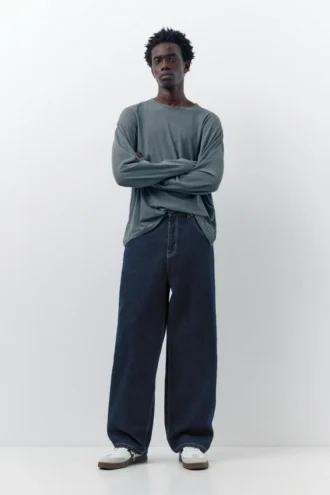 Baggy-Jeans mit lockerer Passform