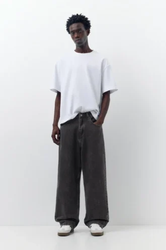 Baggy-Jeans mit lockerer Passform
