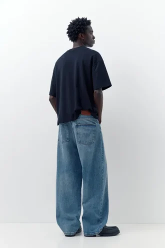 Baggy-Jeans mit lockerer Passform