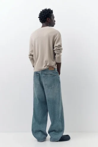 Baggy-Jeans mit lockerer Passform