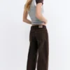 Baggy-Jeans mit mittlerer Leibhöhe