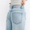 Baggy-Jeans mit mittlerer Leibhöhe