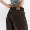 Baggy-Jeans mit mittlerer Leibhöhe