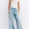 Baggy-Jeans mit mittlerer Leibhöhe