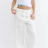 Baggy-Jeans mit mittlerer Leibhöhe