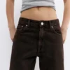 Baggy-Jeans mit mittlerer Leibhöhe