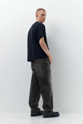 Baggy-Jeans mit niedriger Leibhöhe